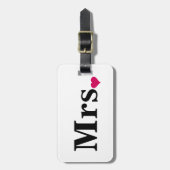 Gewoon getrouwd met Mr en Mrs bagagelabel voor haa (Voorkant verticaal)