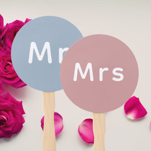 Gewoon getrouwd Mr. & Mrs. Weddenschapsmonogram Handwaaier