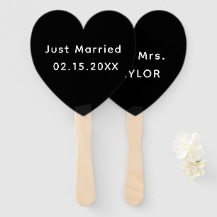 Gewoon getrouwd Mr. & Mrs. Weddenschapsmonogram Handwaaier
