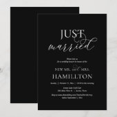 Gewoon getrouwd, na bruiloft Brunch Elopement Kaart (Voorkant / Achterkant)