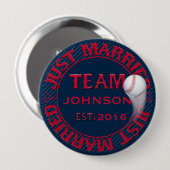 Gewoon getrouwd team 01-GEPERSONALISEERD Button Pi (Voorkant /achterkant)