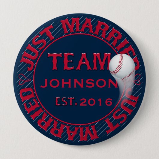 Gewoon getrouwd team 01-GEPERSONALISEERD Button Pi (Voorkant)
