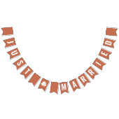 Gewoon getrouwd Terracotta Boho Bunting Flags Vlaggetjes (Alle)