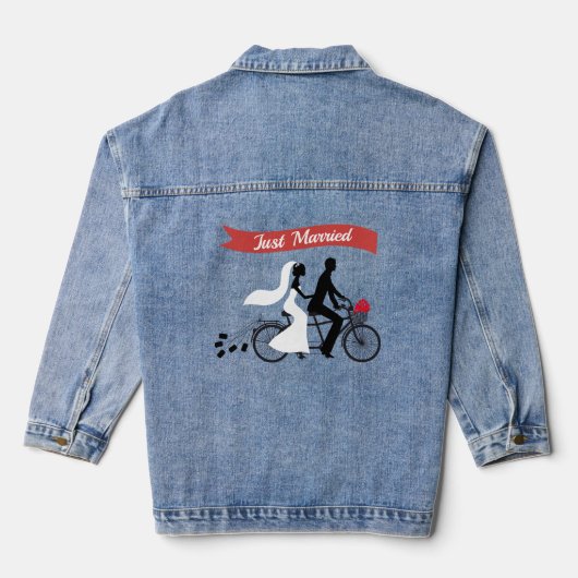 Gewoon getrouwd vrouwen denim jas denim jacket (Achterkant)