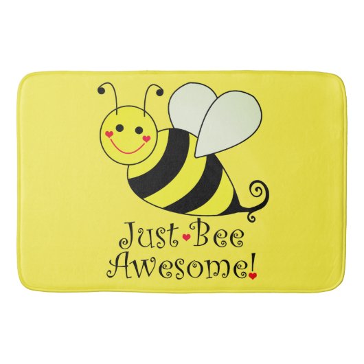 Gewoon Geweldige Gele Bumble Bee Badmat (Voorkant)