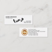 Gewoon gewone witte beurs graafforex mini visitekaartje (Voorkant / Achterkant)