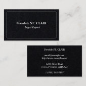 Gewoon gewoon en eenvoudig juridisch professioneel visitekaartje (Voorkant / Achterkant)