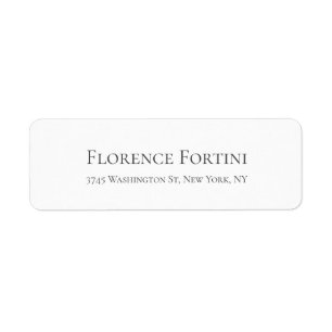 Gewoon gewoon modern zwart-wit minimalistisch eenv etiket