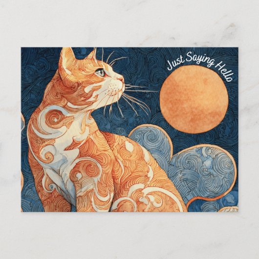 Gewoon Gezegde Hallo Briefkaart (Voorkant)