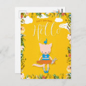 Gewoon Gezegde Hallo jou Briefkaart (Voorkant / Achterkant)