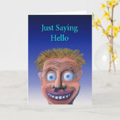 Gewoon Gezegde Hallo Kaart (Gele Bloem)