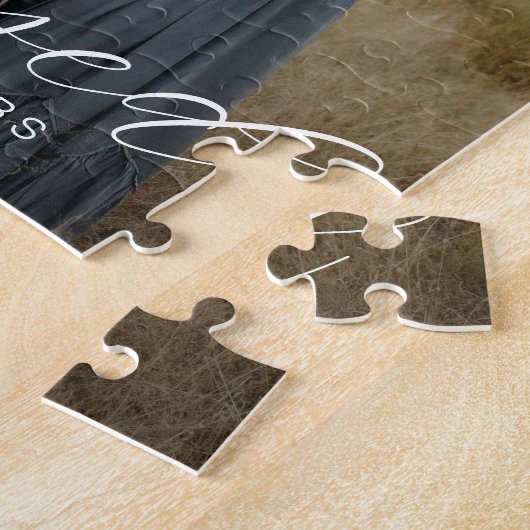 Gewoon gezegend gepersonaliseerde foto puzzel legpuzzel (Zijkant)