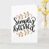 Gewoon gezegend kaart (Gele Bloem)