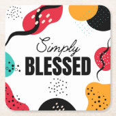 Gewoon gezegend papier Onderzetter (Voorkant)