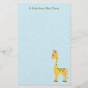 Gewoon Giraffe Briefpapier