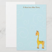 Gewoon Giraffe Briefpapier (Voorkant / Achterkant)