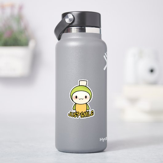 Gewoon glimlach sticker (HydroFlask)