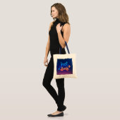 Gewoon glimlach tote bag (Voorkant (model))