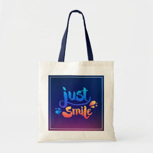 Gewoon glimlach tote bag