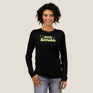 Gewoon glimlachen, Grafisch met positieve vibratie Tri-Blend Shirt