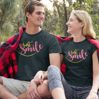 Gewoon glimlachen t-shirt