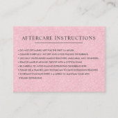 Gewoon Glitter Roze wimbrauwnazorginfos Visitekaartje (Voorkant)