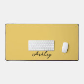 Gewoon goud script gepersonaliseerd bureaumat (Keyboard & Muis)