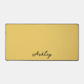 Gewoon goud script gepersonaliseerd bureaumat (Voorkant)