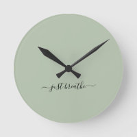 Gewoon groen elegant script yoga ademen