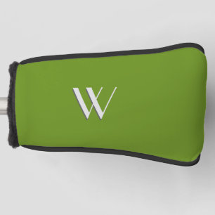 Gewoon groen Initiaal Golfheadcover