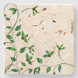 Gewoon groen stenen onderzetter