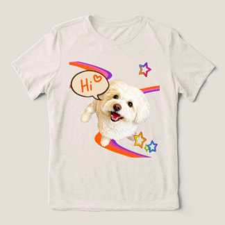 Gewoon "Hallo" zeggen Tri-Blend Shirt