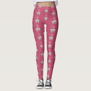 Gewoon hangen rond leuke luie luiaard leggings