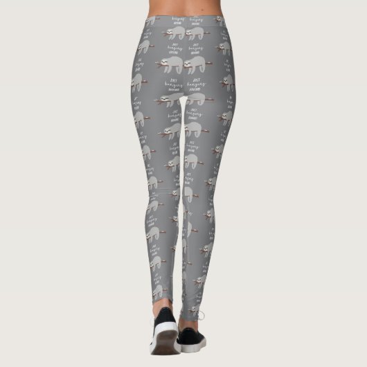 Gewoon hangen rond leuke luie luiaard leggings (Achterkant)