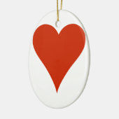 Gewoon hart keramisch ornament (Links)