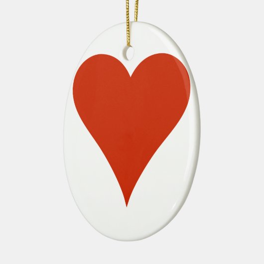 Gewoon hart keramisch ornament (Links)