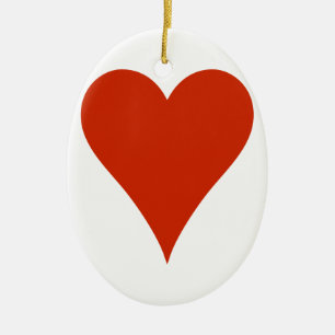 Gewoon hart keramisch ornament