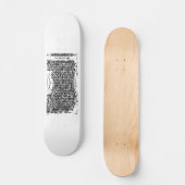 Gewoon "Heart Sutra Shakyo" Deck Skateboard (Voorkant)