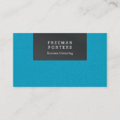 Gewoon helder en masculine visitekaartje (Achterkant)