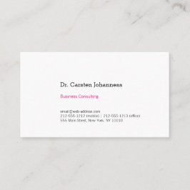 Gewoon helder en rosa! visitekaartje