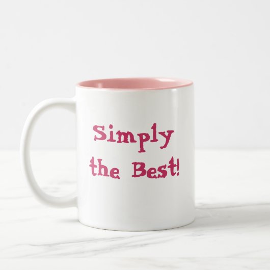 Gewoon het beste! tweekleurige koffiemok (Links)