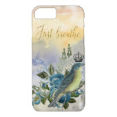 Gewoon het blauwe vogelcollage Case-Mate iPhone case (Achterkant)