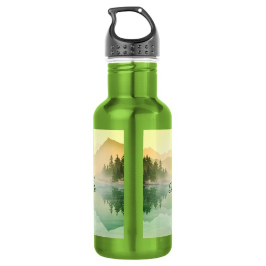 Gewoon het bos van het Breathe Waterfles (Achterkant)