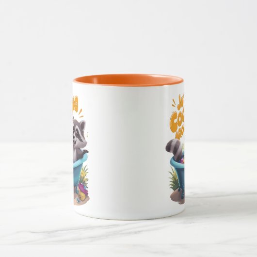 Gewoon het cooning van ondeugende wasberen bad avo mok (Midden)