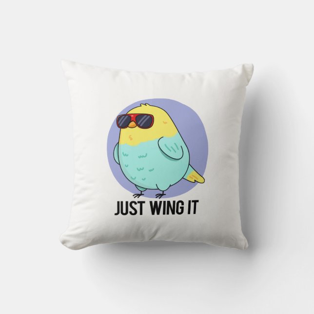 Gewoon het grappige vogelpest pun kussen (Voorkant)