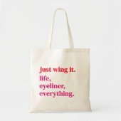 Gewoon het leven op de vingers tikken tote bag (Voorkant)