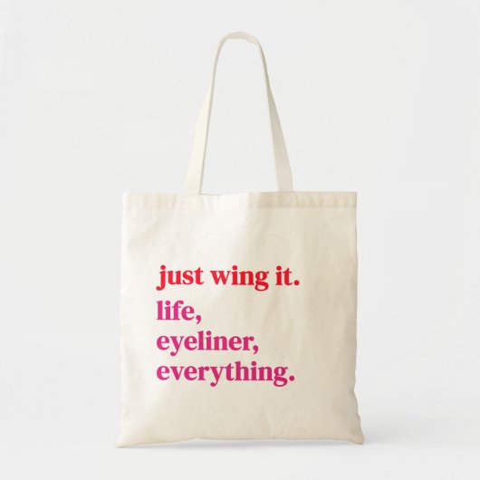 Gewoon het leven op de vingers tikken tote bag (Voorkant)