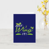 Gewoon het winnen - Grasshouper houdt het Proberen Kaart (Gele Bloem)