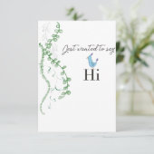 Gewoon Hi Bedankkaart (Staand voorkant)