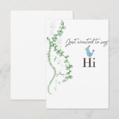 Gewoon Hi Bedankkaart (Voorkant / Achterkant)